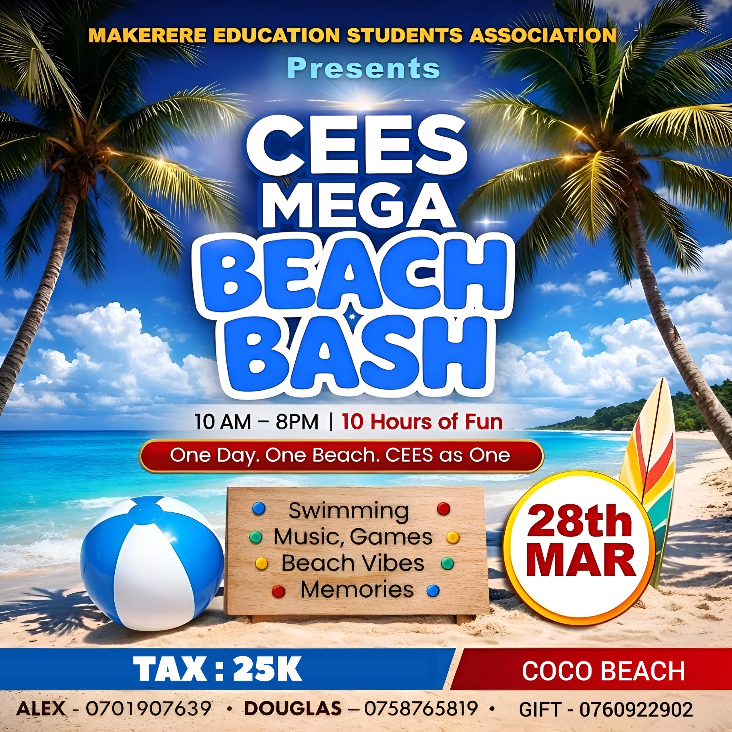 CEES MEGA BEACH BASH