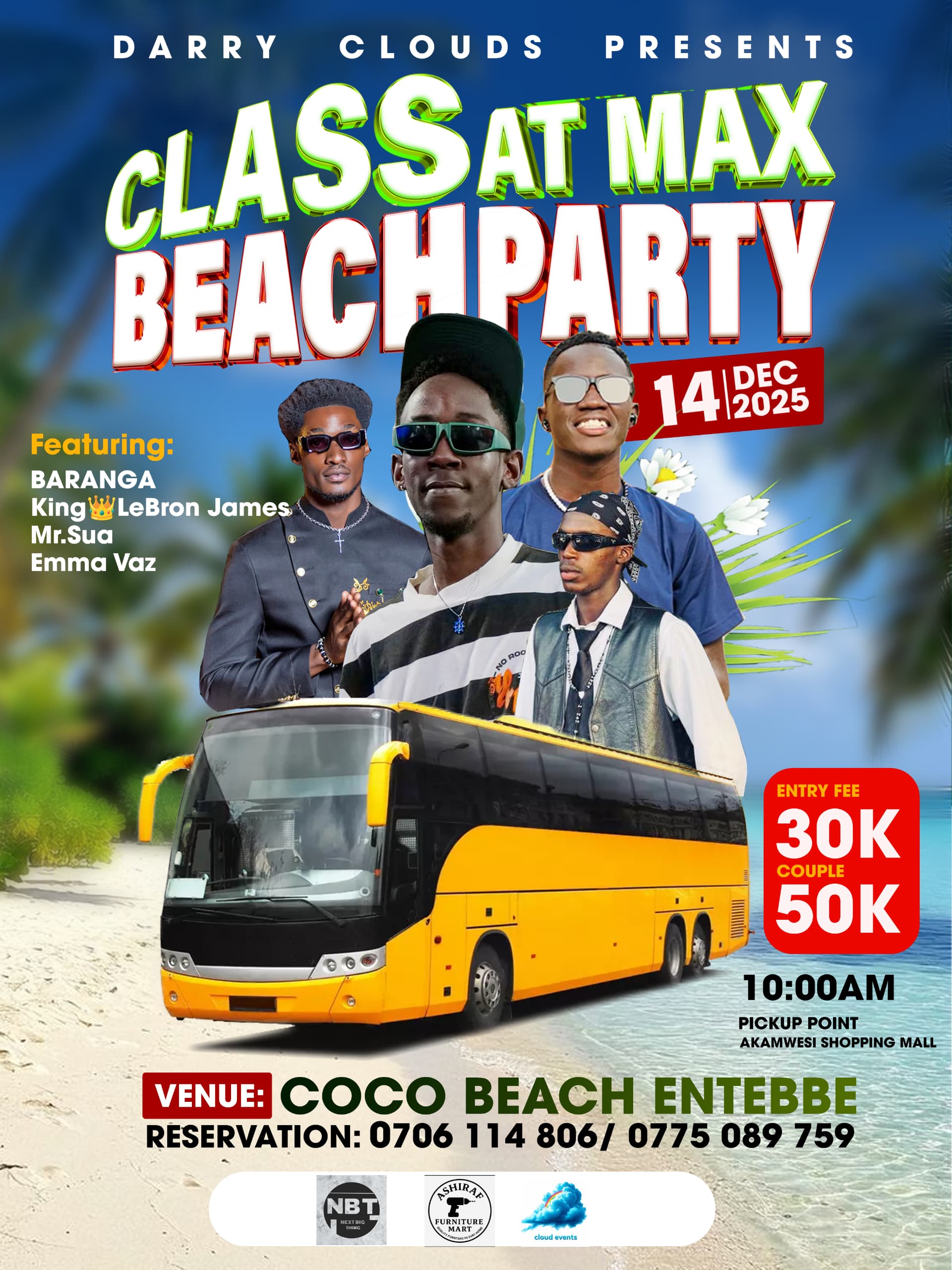 Class at max beach party